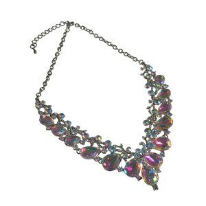 Crystal Necklace Costume Theater Rhinestone Elegant Jewelry Princess Drag Show